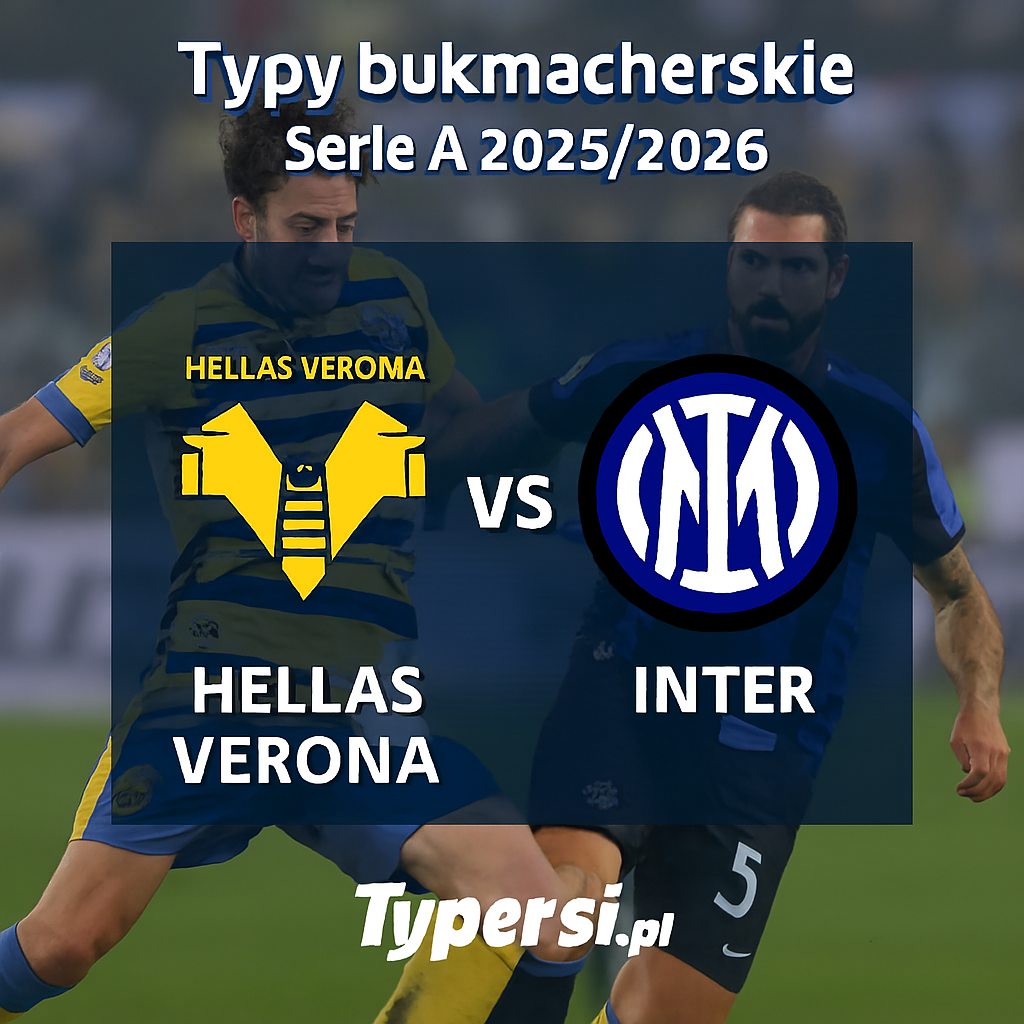 Typy Bukmacherskie Serie A 2025/2026 : Hellas Verona vs Inter - 11 kolejka
