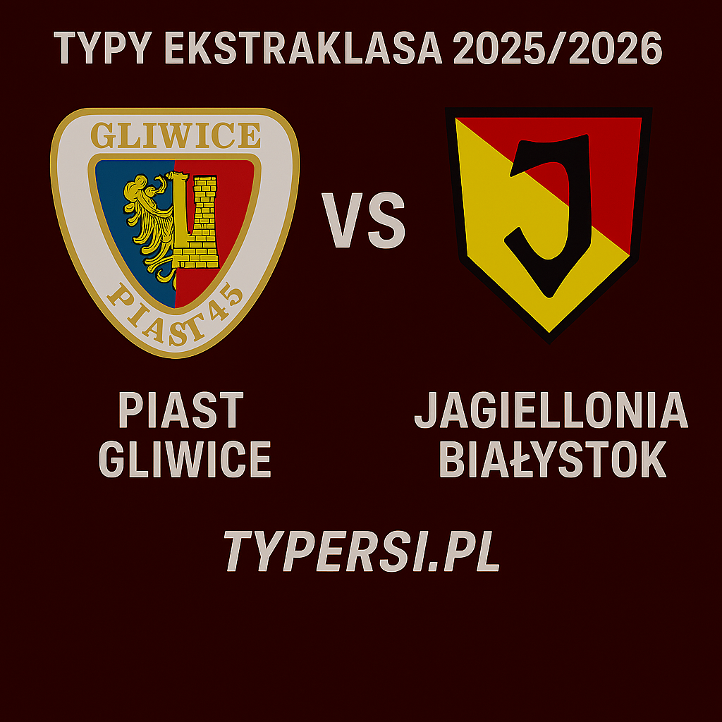 Typy Ekstraklasa 2025/2026: Piast Gliwice vs Jagiellonia Białystok – 8 kolejka