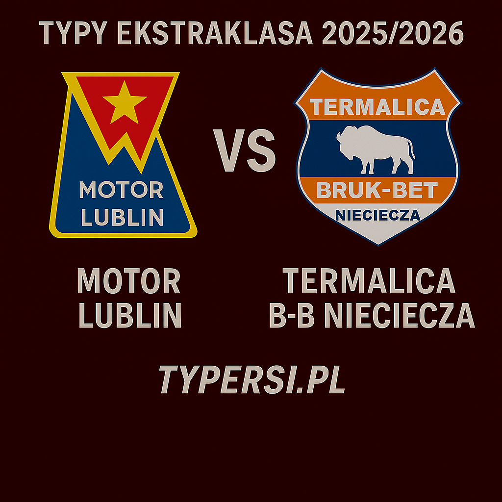 Typy Ekstraklasa 2025/2026: Motor Lublin vs Termalica B-B Nieciecza – 8 kolejka