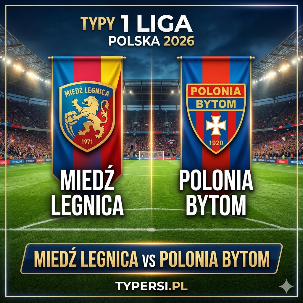 Typy Bukmacherów 1 liga polska 2026 : Miedź Legnica vs Polonia Bytom - 27 kolejka